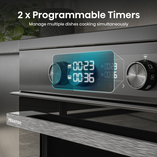 Hisense HDCEIT6C20B cooker Freestanding cooker Electric Zone induction hob Black – image 9