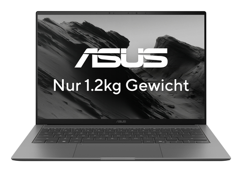 ASUS Zenbook S14 UX5406AA-SU207W Copilot+ PC Intel Core Ultra 9 386H Ноутбук 35,6 cm (14") Сенсорный экран 3K 32 GB LPDDR5x-SDRAM 1 TB Твердотельный накопитель (SSD) Wi-Fi 7 (802.11be) Windows 11 Home Серый QWERTZ Немецкий
