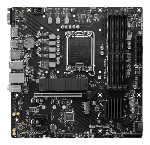 Msi Pro B760M-P DDR4 LGA1700 Motherboard, Black - image 2