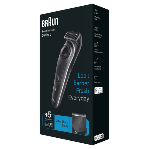 Braun BeardTrimmer 5 80708197 beard trimmer Battery 40 – image 3