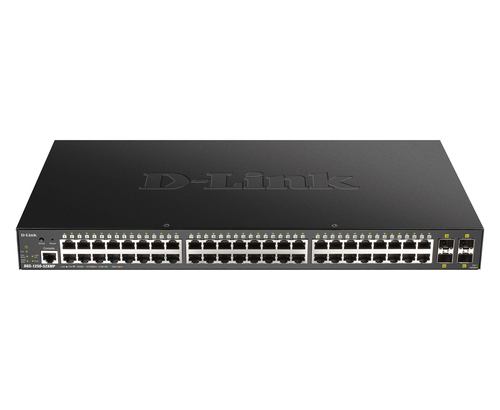 D-LINK DGS-1250-52XMP Switch de Rede Gerido L3 Nenhum Preto Power Over Ethernet (poe)