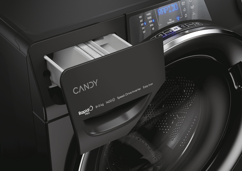 Candy RapidÓ PRO RPW4856BWMBCB-S washer dryer Freestanding Front-load Black – image 6