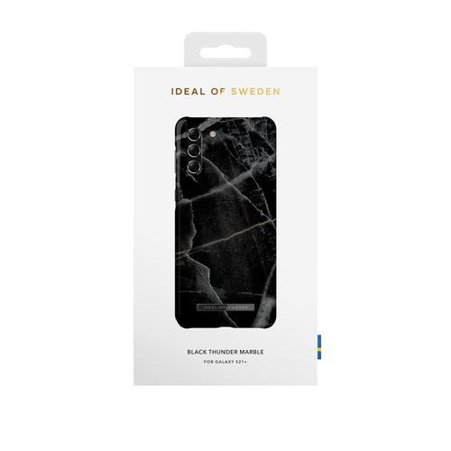 iDeal of Sweden Printed Case Galaxy S21Plus Black Thunder Marble – image 1