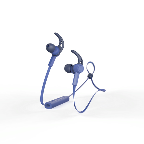 Hama Connect Headset Wireless Ear-hook, In-ear Calls/Music Micro-USB Bluetooth Blue