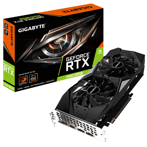 GIGABYTE GV-N206SWF2OC-8GD graafikakaart NVIDIA GeForce RTX 2060 SUPER 8 GB GDDR6