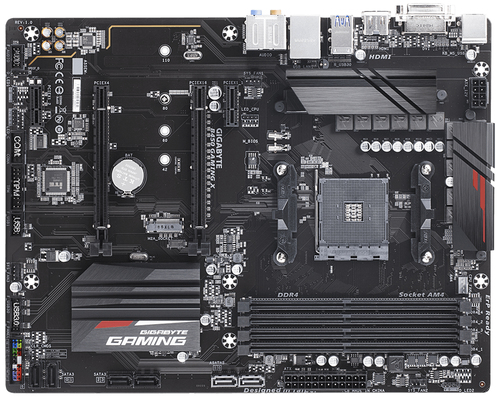 Gigabyte - B450 GAMING X - Motherboard - ATX - Socket AM4 - AMD B450 - para A4 series / para A6 series / para A8 series / para Ryzen / para Ryzen 7 - Sound card - B450GAMINGX