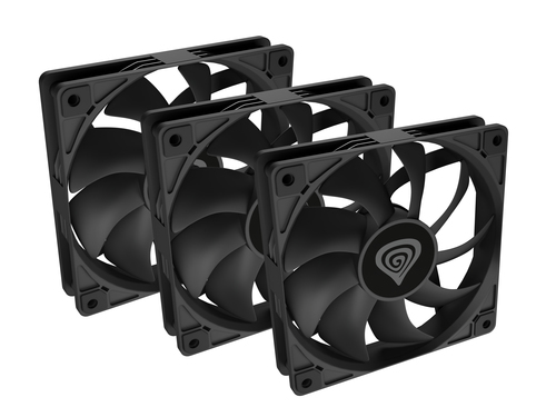 GENESIS Oxal 120 Корпус компьютера Вентилятор 12 cm Черный 3 шт