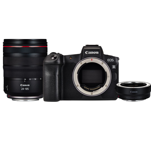 Canon EOS R + EF to RF adapter + RF 24-105mm f/4L IS USM