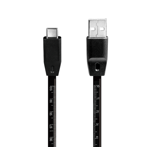LogiLink USB 2.0 Kabel zu USB-C stekker, zwart, 1,0m, afbeelding 2