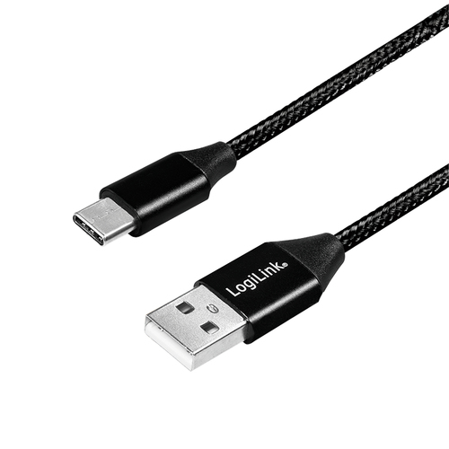 LogiLink USB-stekker USB 2.0 zu USB-C 1,0m
