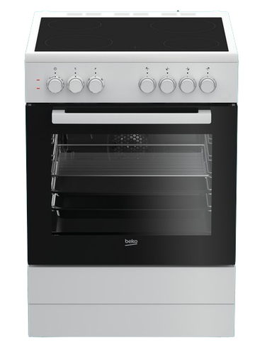 Beko FSE67100GWS cooker Freestanding cooker Electric Ceramic hob White