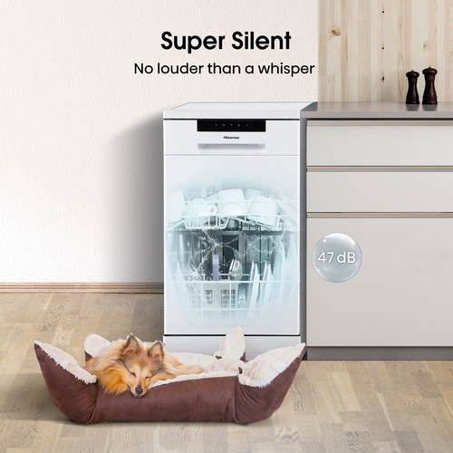 Hisense HS523E15WUK Slimline Dishwasher - White - E Rated, White - image 6