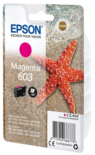 Original Epson 603 Magenta Ink Cartridge - image 2