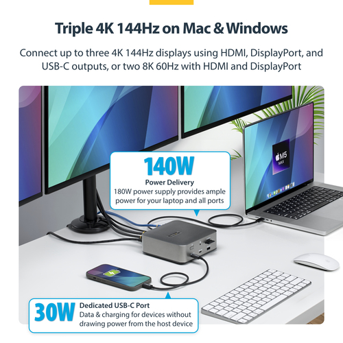 StarTech.com Thunderbolt 5 Universal Docking Station, Multi-Display Hub, 8K – image 7
