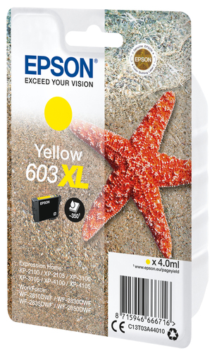 Original Epson 603XL Yellow Ink Cartridge - image 2