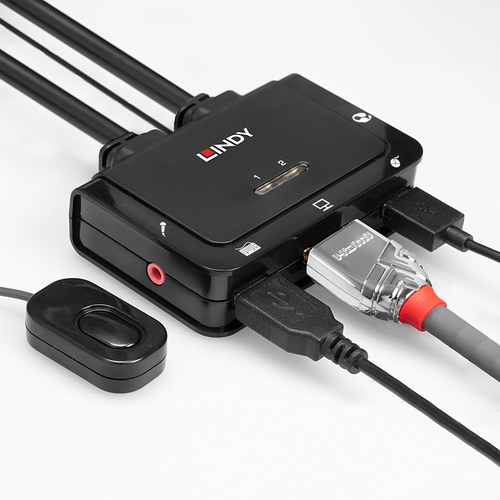 Lindy Compact 2 Port KVM Switch, afbeelding 5