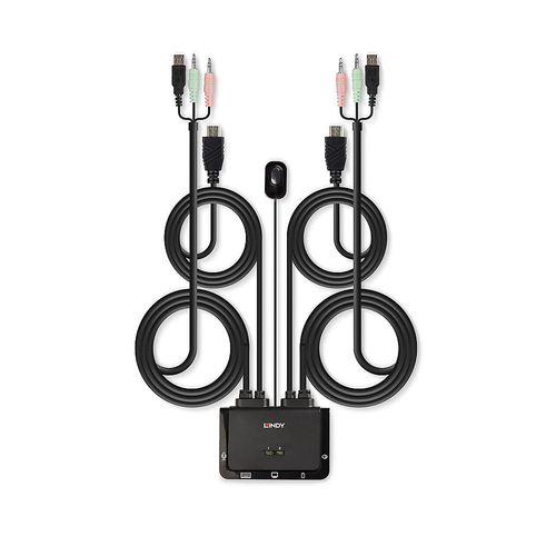 Lindy Compact 2 Port KVM Switch, afbeelding 3