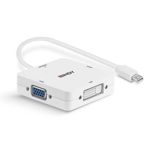 Lindy Mini DisplayPort 1.2 to HDMI. VGA & DVI-D Active Adapter Converter, afbeelding 3