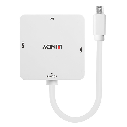 Lindy Mini DisplayPort 1.2 to HDMI. VGA & DVI-D Active Adapter Converter, afbeelding 2