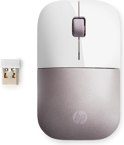 HP Wireless Mouse Z3700 - White/Pink – image 1