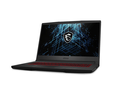 MSI Gaming GF63 11UC-241UK Thin Intel® Core™ i5 i5-11400H Ноутбук 39,6 cm (15.6") Full HD 8 GB DDR4-SDRAM 512 GB Твердотельный накопитель (SSD) NVIDIA GeForce RTX 3050 Wi-Fi 6 (802.11ax) Windows 11 Home Черный