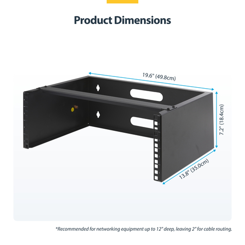 StarTech.com 4U Wall Mount Network Rack – image 9