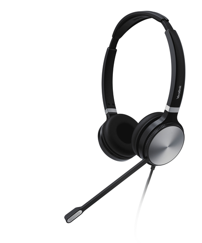 Yealink UH36 Dual Гарнитура Проводная Оголовье Офис/колл-центр USB тип-A Черный, Серебристый