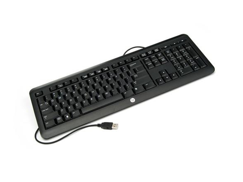 HP QY776AA keyboard Office USB Black