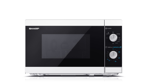 Sharp YC-MG01E-W микроволновая печь Черный, Белый Микроволновая печь с грилем Столешница 20 L 800 W