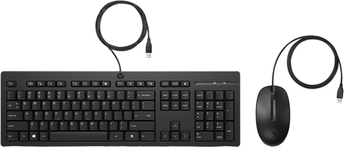 Kit De Teclado Y Mouse HP 286J4AA Kit De Teclado Y Mouse HP 225 286J4AA Alambrico Compatible Con Equipos HP Con Puerto USB-A Disponible - 286J4AA