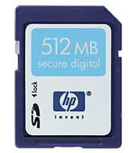 HP 512 MB secure digital card