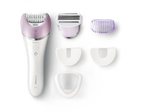 Philips Satinelle Advanced BRE635/05 epilator 32 tweezers Pink, White