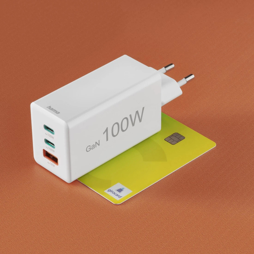 Hama Quick Charger GaN 2x USB-C PD 1x USB-A QC Mini-Charger 100 W Oplader Wit, afbeelding 10