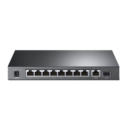 TP-Link 8-Port 10/100Mbps + 2-Port Gigabit Desktop Switch with 8-Port PoE+