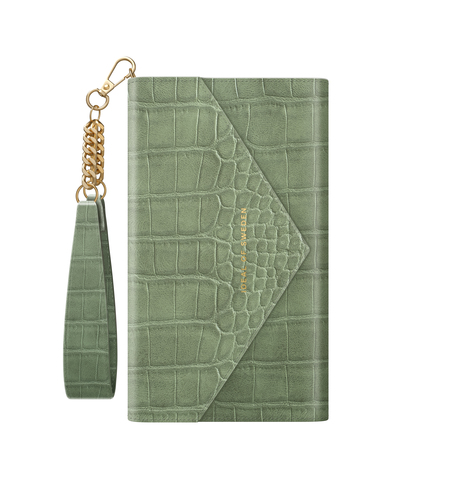 iDeal of Sweden Envelope Clutch iPhone 11P/XS/X Sage Croco – image 2