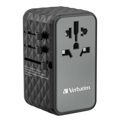 Verbatim UTA-06 100W GaN III Universal Travel Adapter with 2 x USB-C PD & QC 4+ & 2 x USB-A QC 3.0 ports – image 8