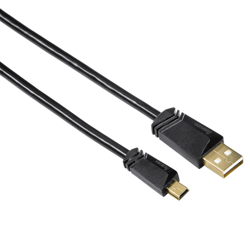 Hama 00125207 USB кабель USB 2.0 0,75 m USB A Mini-USB B 0,48 Gbit/s Черный