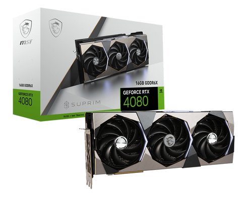 MSI SUPRIM GeForce RTX 4080 16GB NVIDIA GDDR6X
