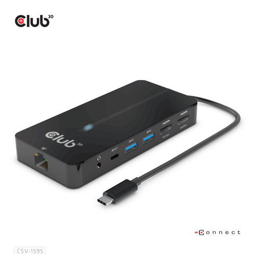 Club 3D CSV-1595 7-in-1 USB-C Dockingstation Sort