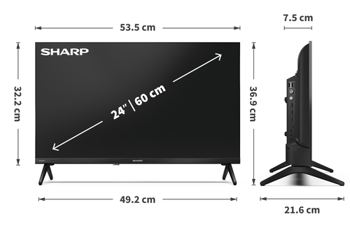 Sharp 1T-C24HE2245KB TV – image 9