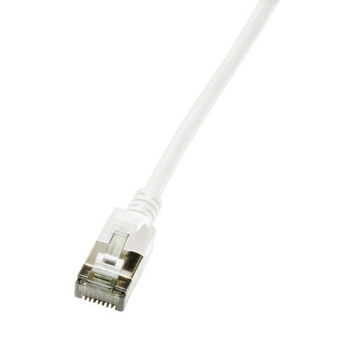 LogiLink Patchkabel CAT6A STP TPE Slimeline wit 1,0m