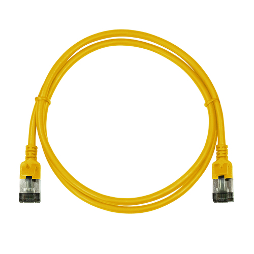 LogiLink Patchkabel CAT6A STP TPE Slimeline geel 1,0m, afbeelding 5