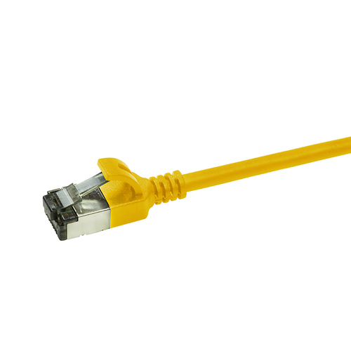 LogiLink Patchkabel CAT6A STP TPE Slimeline geel 1,0m, afbeelding 2