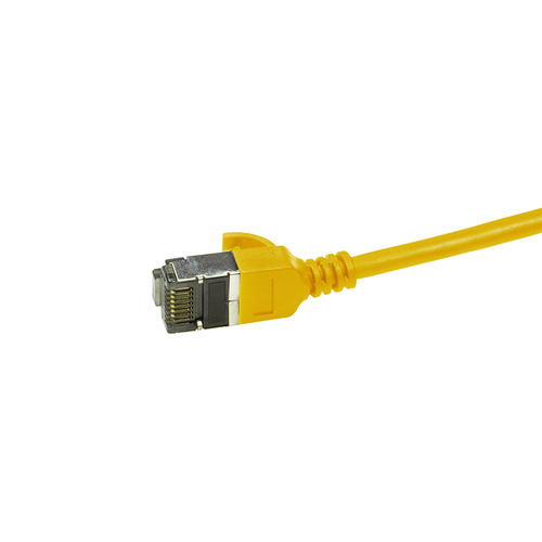 LogiLink Patchkabel CAT6A STP TPE Slimeline geel 1,0m, afbeelding 3