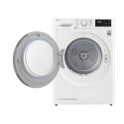 LG RC80U2AV4D trummelkuivati Eraldiseisev Eest täidetav 8 kg A+++ Valge