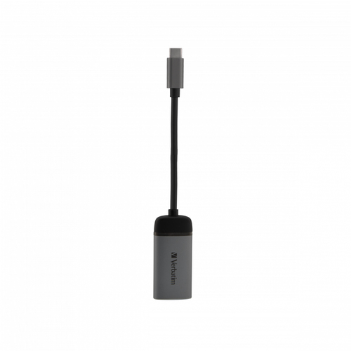 Verbatim 49143 videokaabliadapter 0,1 m USB tüüp-C HDMI Must, Hõbe
