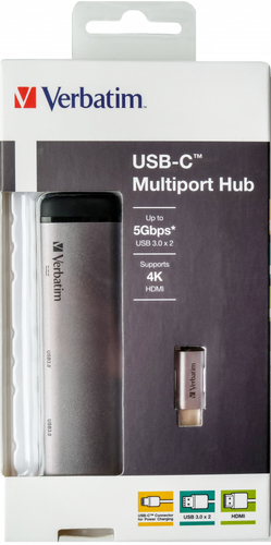 Verbatim USB-C Multiport Hub 3.1 Gen with USB/2 x HDMI - image 2