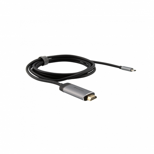 Verbatim 49144 videokaabliadapter 1,5 m USB tüüp-C HDMI Must, Hõbe