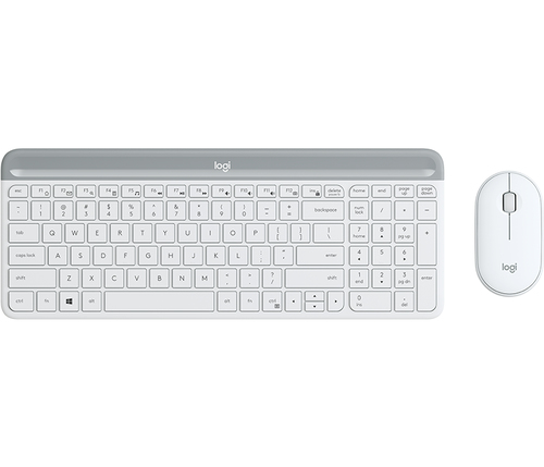 Logitech Desktop MK470 Wireless compact [DE] white