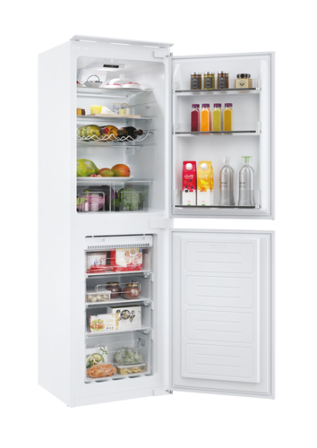 Hoover HOB50N518EVK 177cm 50/50 Integrated Frost Free Fridge Freezer with Sliding Door Hinge - White - E Rated, White - image 3